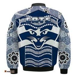 Cats Football Bomber Jacket Geelong 1859 Indigenous Sporty Version