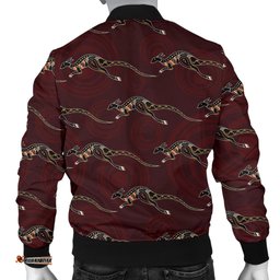 Bomber Jacket - Kangaroo Jacket Aboriginal Pattern - Men