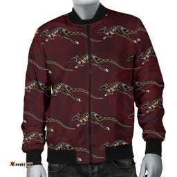 Bomber Jacket - Kangaroo Jacket Aboriginal Pattern - Men