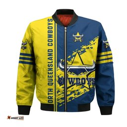 North Queensland Cowboys Bomber Jacket Quarter Style - NRL