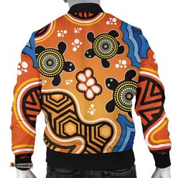 Aboriginal Men's Bomber Jacket - Indigenous Art Patterns Ver04
