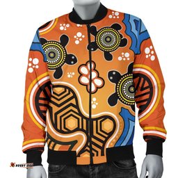 Aboriginal Men's Bomber Jacket - Indigenous Art Patterns Ver04