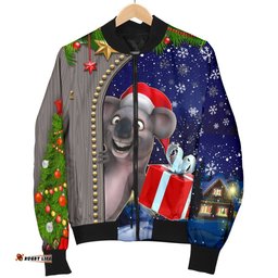 Christmas Women's Bomber Jacket - Funny Koala Christmas