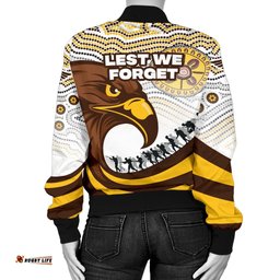 Pride Hawks Women's Bomber Jacket Hawthorn Anzac Day Aboriginal