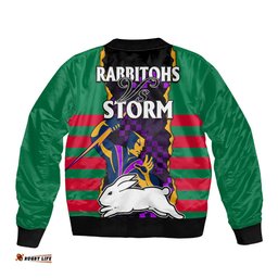 NRL Combine Rabbitohs and Storm Bomber Jacket