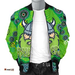 Canberra Men Bomber Jacket Raiders Viking Indigenous