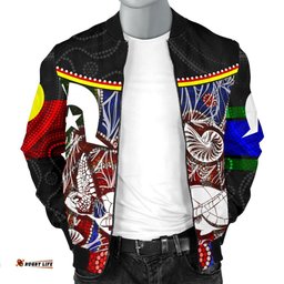 Men's Bomber Jacket - Aboriginal Dot In Naidoc Week Style