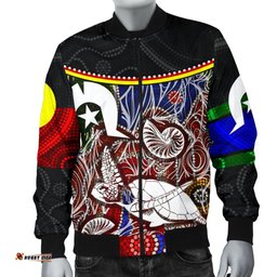 Men's Bomber Jacket - Aboriginal Dot In Naidoc Week Style