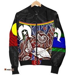 Men's Bomber Jacket - Aboriginal Dot In Naidoc Week Style