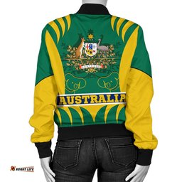 Bomber Jacket - Australian Coat Of Arms Jacket Koala - Women