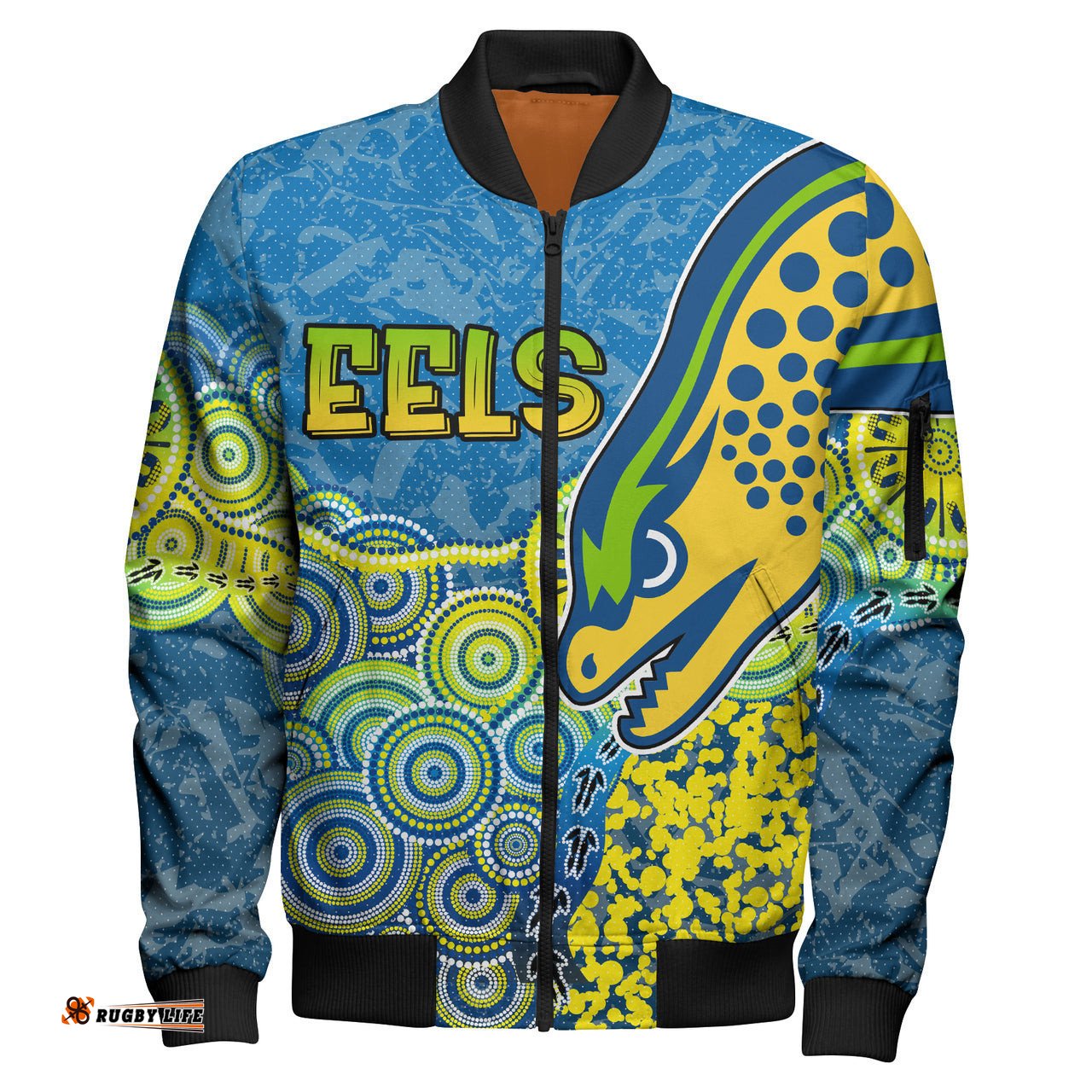 Eels Rugby Bomber Jacket - Custom Super Eels Bomber Jacket RLT13