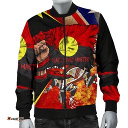 Men's Bomber Jackets- Aboriginal Lives Matter & Black Lives Matter