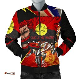 Men's Bomber Jackets- Aboriginal Lives Matter & Black Lives Matter