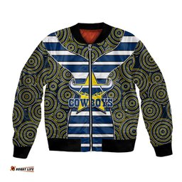 NRL - Cowboys Bomber Jacket Mix Dot Aboriginal