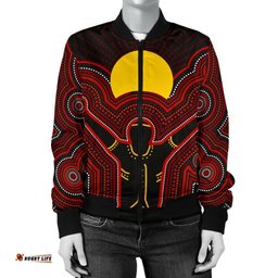 Aboriginal Women's Bomber Jacket - The Sun Always Shines
