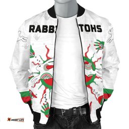 Rabbitohs Indigenous Bomber Jacket For Men Animals Aboriginal