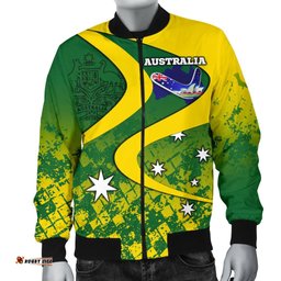 Bomber Jacket - Australia National Color Jacket - Men