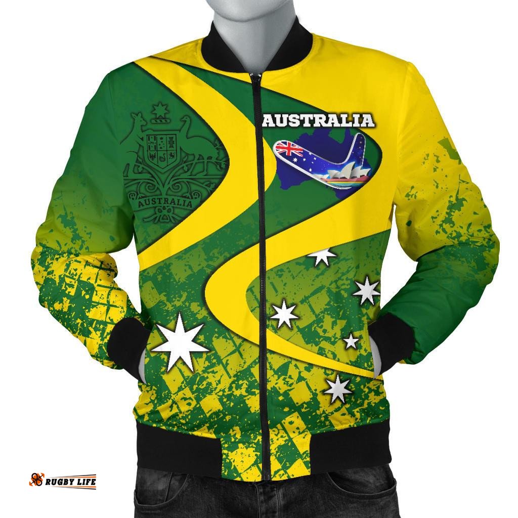 Bomber Jacket - Australia National Color Jacket - Men