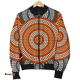 Bomber Jacket - Aboriginal Dot Painting Jacket Ver05 - Men
