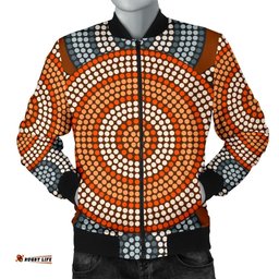 Bomber Jacket - Aboriginal Dot Painting Jacket Ver05 - Men