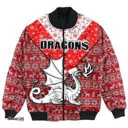 St. George Illawarra Dragons Christmas Bomber Jackets