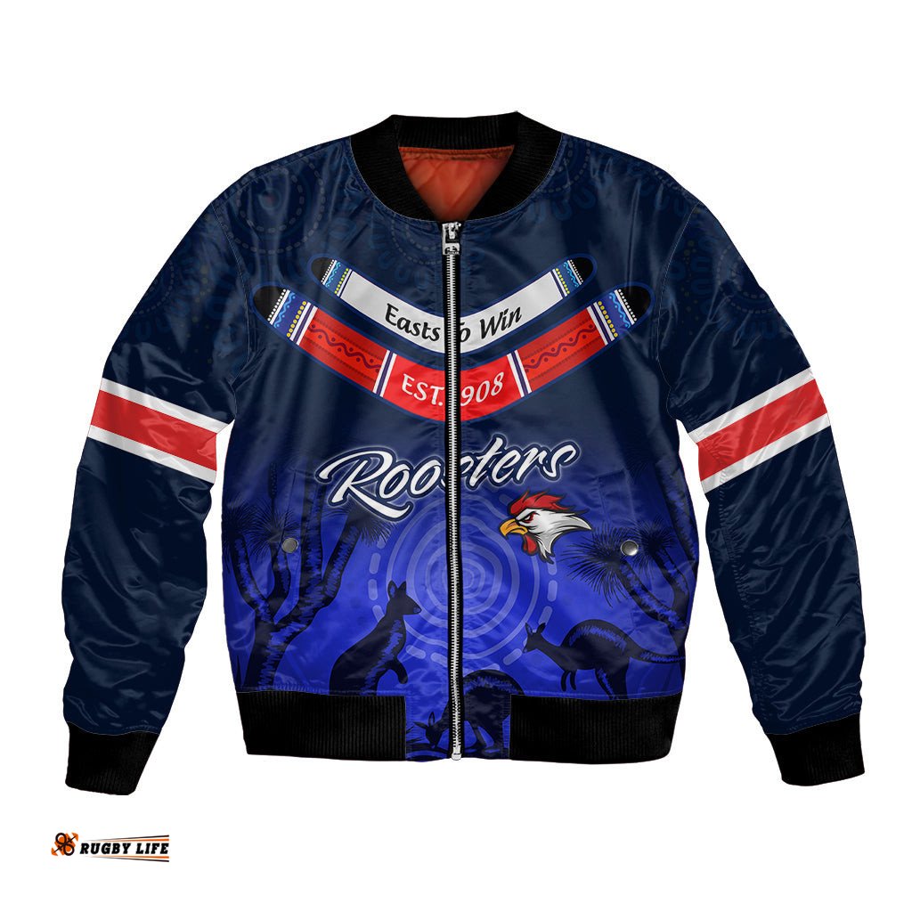 Rosster Easts To Win Bomber Jacket Sydney Rugby est 1908 Boomerang Indeginous