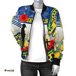 Eels Rugby Women's Bomber Jacket Indigenous Anzac Day