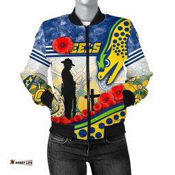 Eels Rugby Women's Bomber Jacket Indigenous Anzac Day