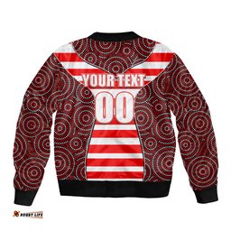 AFL - Swans Bomber Jacket Mix Dot Aboriginal