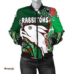 Rabbitohs Women Bomber Jacket Indigenous Survival World
