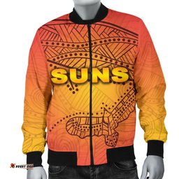 Gold Coast Bomber Jacket For Men Suns Simple Indigenous