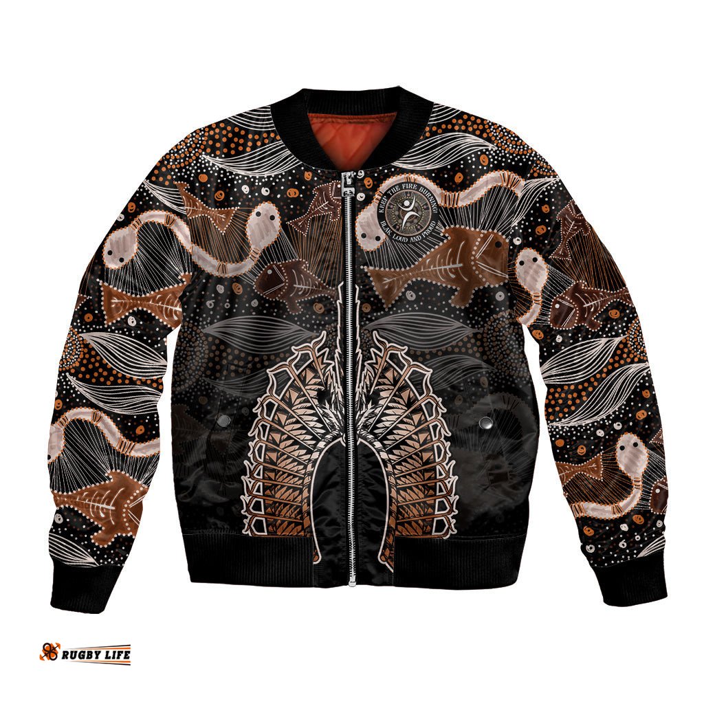 Torres Strait Islander NAIDOC 2024 Bomber Jacket Dhari Headdress Indigenous Cultural Spirit