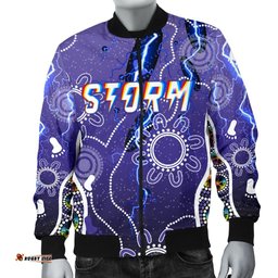 Melbourne Storm Men's Bomber Jacket Indigenous