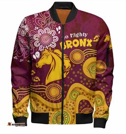 Australia Brisbane City Custom Bomber Jacket - Go Mighty Bronx Bomber Jacket