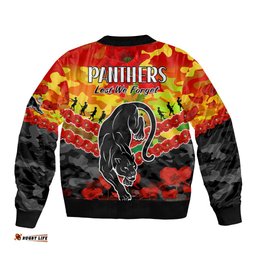 Panthers Rugby ANZAC Bomber Jacket Lest We Forget