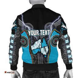 Custom Personalised Cronulla-Sutherland Sharks Men's Bomber Jacket NAIDOC Week Special Style