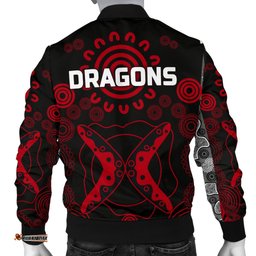 Custom Personalised Dragons Men's Bomber Jacket St. George Aboriginal