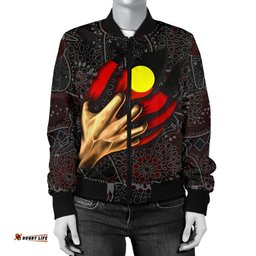 Aboriginal Women's Bomber Jacket - Aboriginal Blood In Me