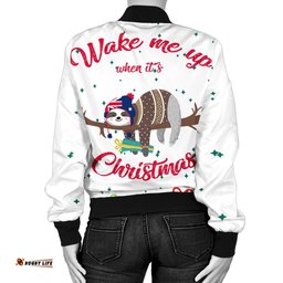 Australia Christmas Women's Bomber Jacket White - Merry Christmas