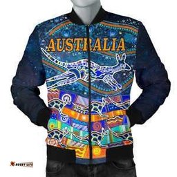 Men's Bomber Jacket - Kangaroo Dreaming
