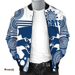 Cats Men Bomber Jacket Geelong Indigenous