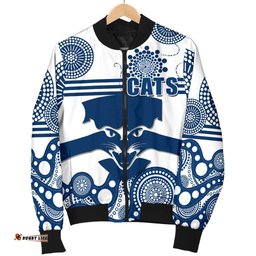 Cats Men Bomber Jacket Geelong Indigenous