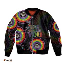 Australia LGBT Bomber Jacket Be You Do You Celebrate You Aboriginal Style