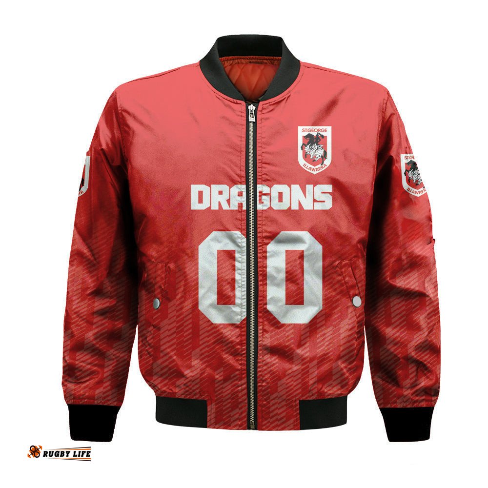 St. George Illawarra Dragons Bomber Jacket Logo Sport Ombre - NRL