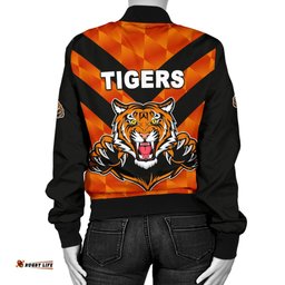 Balmain Women's Bomber Jacket Tigers Orange Vibes