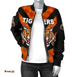 Balmain Women's Bomber Jacket Tigers Orange Vibes