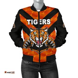Balmain Women's Bomber Jacket Tigers Orange Vibes
