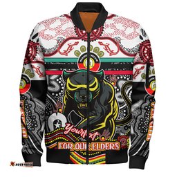 Australia Penrith City Naidoc Week Custom Bomber Jacket - For Our Elders Home Jersey Bomber Jacket