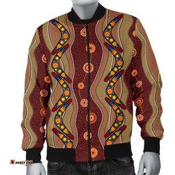 Bomber Jacket - Aboriginal Jacket Boomerang Patterns - Men