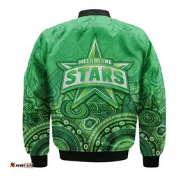 Melbourne Team Green Indigenous Aboriginal Stars Arts Bomber Jacket